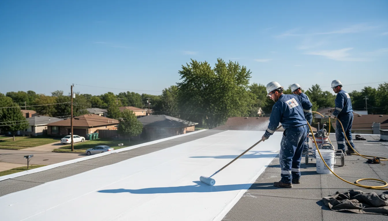 Commercial roof coating in Arlington, IA near me